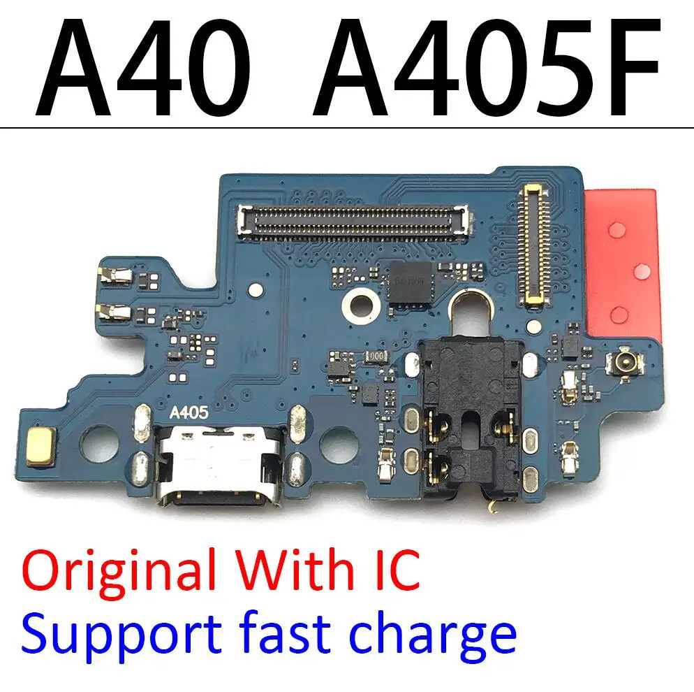Плата зарядного устройства PCB Flex для Samsung Galaxy A40 A405F USB порт разъем док станция