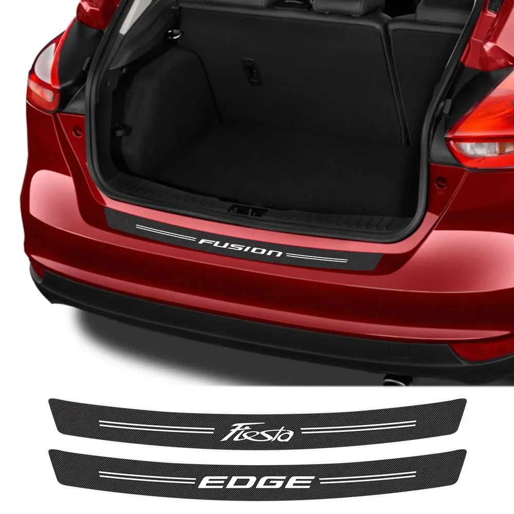 Защитная Наклейка для заднего бампера автомобиля Ford Fiesta Mondeo Fusion Explorer Escape Shelby Edge