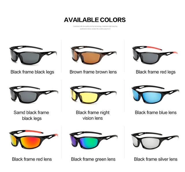 Polarized Fishing Sunglasses for Men Women Sports Running Fishing Sun Glasses UV400 Protection Road Sunglasses 5