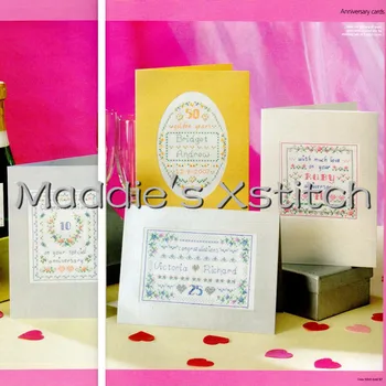 

CD122 14ct Cross Stitch Kit Card Package Greeting Card Needlework Counted Cross-Stitching Kits Christmas Gift Anniversary Cards