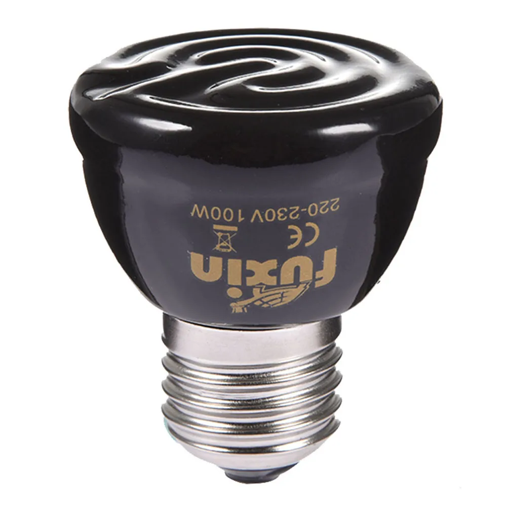 Lámpara de calefacción por infrarrojos lejanos, lámpara de calefacción para mascotas de cerámica, 25W/ 50W/75W/100W, lámpara de calefacción para mascotas, Bombilla E27, emisor de cerámica, lámparas de calor