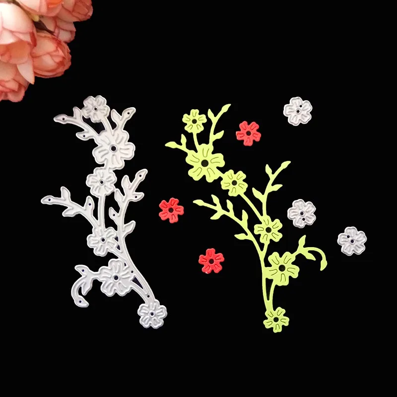 

Vintage Flower Metal Cirrus Flower Cutting Dies Stencils Scrapbooking Album Decorative Embossing Card DIY Paper Crafts