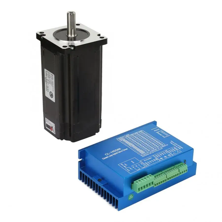 

Stepper Motor Driver HSS86 Close Loop Stepper Motor Driver Kits 12Nm Hybrid Servo Driver Close Loop Stepper Motor DC Motor
