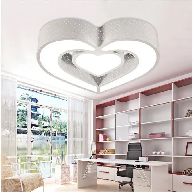 Romantic LED ceiling lamp bedroom lamp warm creative living room lighting simple modern master bedroom lamp children room lamp