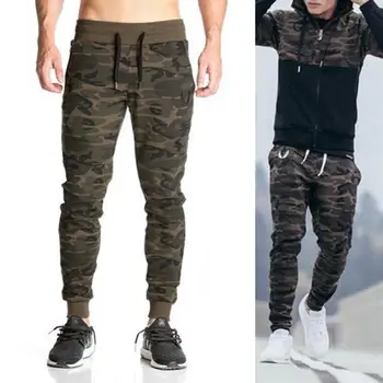 

Men Casual Gym Pants Camouflage Jogger Skinny Baggy Sweatpants Slim Fit Trousers