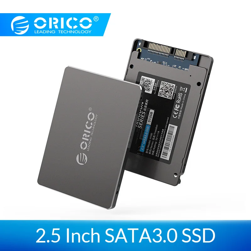 Цена ORICO 2,5 дюймов SATA SSD 128 ГБ 256 512 1 ТБ SSD 1 ТБ Внутренний твердотельный диск 2,5 SSD SATA для настольного компьютера ноутбука