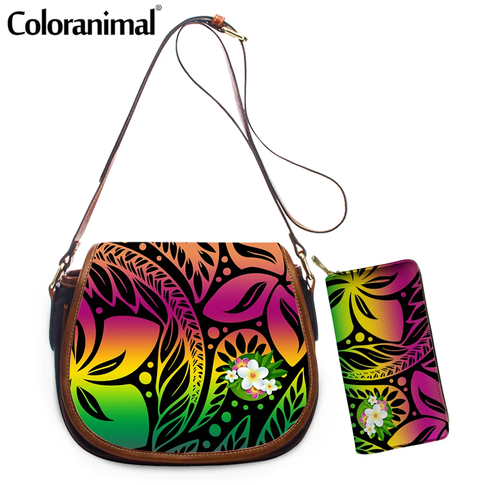 Сумка на плечо Coloranimal в новом стиле для девушек 2 шт./компл. женская сумка через с