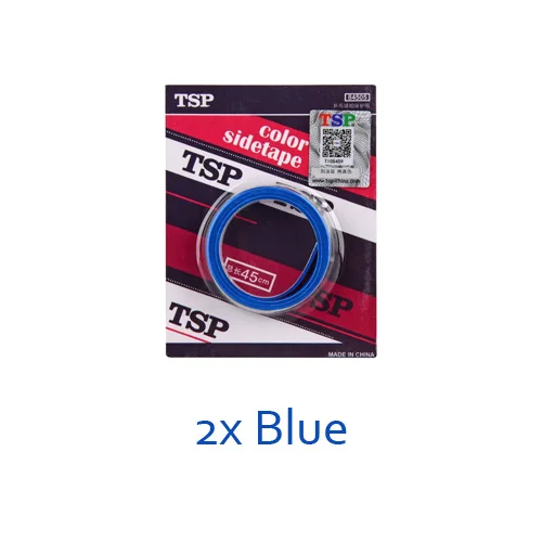 2x Blue 2x оригинальная TSP ракетка для настольного тенниса, клейкая лента, боковая защитная лента для пинг-понга, бита, губчатая лента, аксессуары - Цвет: 2x Blue