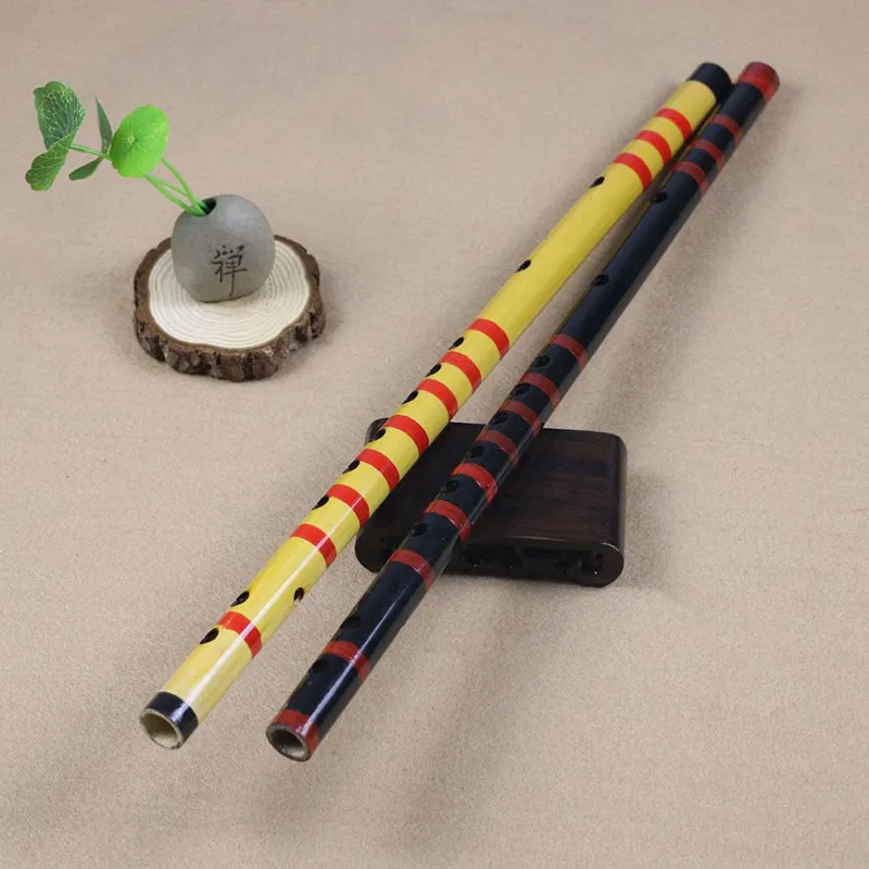 Для начинающих F ключ G ключ бамбуковая флейта Традиционный китайский духовой инструмент с красной струной