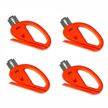 

4pcs Orange Auto Vinyl Cutter Car Sticker Cutting Knife Carbon Fiber Film/Wallpaper/Package Multi Cutter Car Wrap Accessories