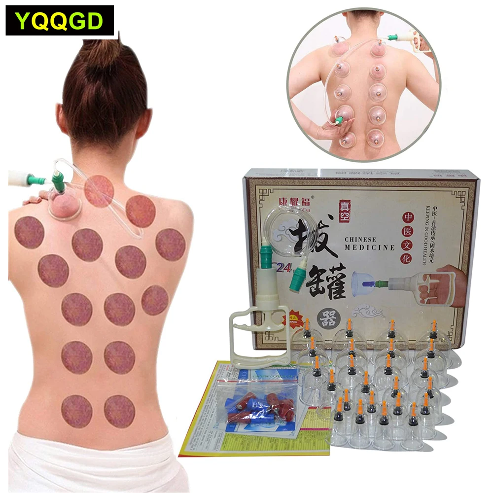 Cupping Set Professional Chinese Acupoint Cupping Massage Set 12 Cups