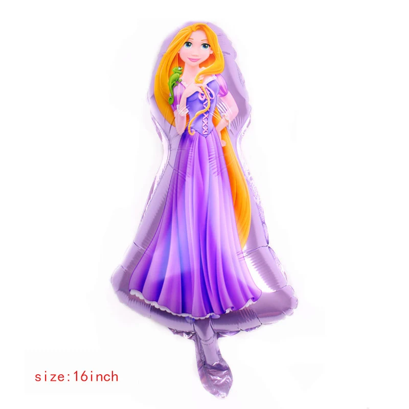 Горячие мультфильм принцесса день рождения воздушный шар девушки ребенок душ алюминиевые воздушные шары вечерние принадлежности Рождественские Свадебные шары для украшения - Цвет: 1pc 16in-princess2