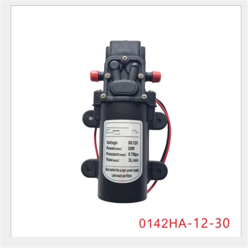 0142HA-12-30 Горячая Высокое качество Быстрая DC 12V DC 24V 30W 3L/Min 0.7Mpa водяной мембранный самовсасывающий насос высокого давления - Напряжение: 0142HA-12-30