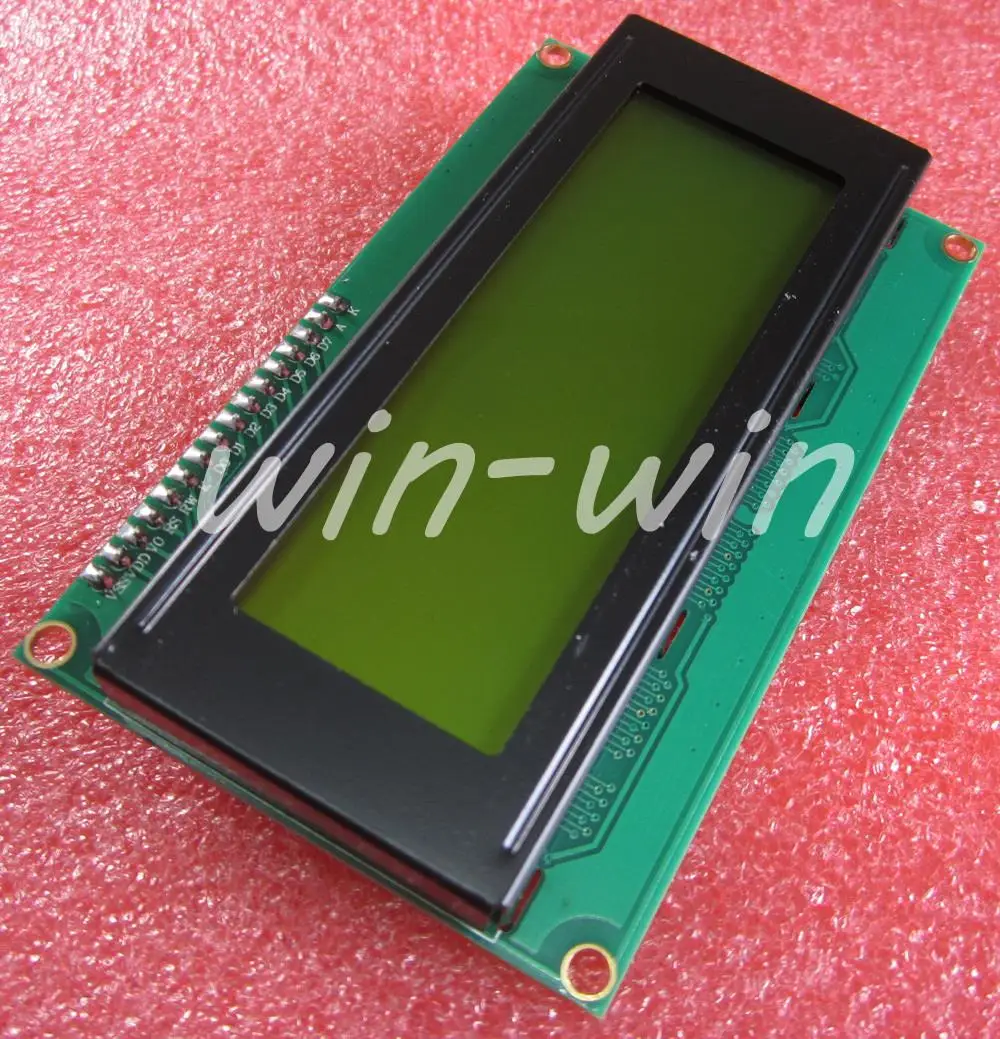 1 шт. ЖК модуль Дисплей Монитор lcd 2004 20*4 20X4 5 в символ желтая подсветка экран для IIC 3D
