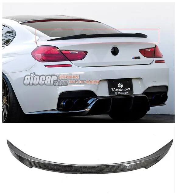 $US $144.00 High Quality Carbon Fiber Car Rear Trunk Lip Spoiler Wing Fits For BMW 6 Series M6 F06 F12 F13 640 640i 650 2012-2016