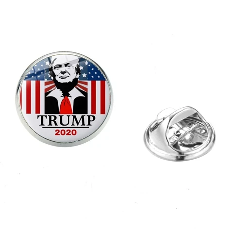 SONGDA шикарный Дональд Трамп для президент брошь держать Америку большой Трамп Броши для женщин Мужская булавка для лацкана значок друзья подарок - Окраска металла: Style 6