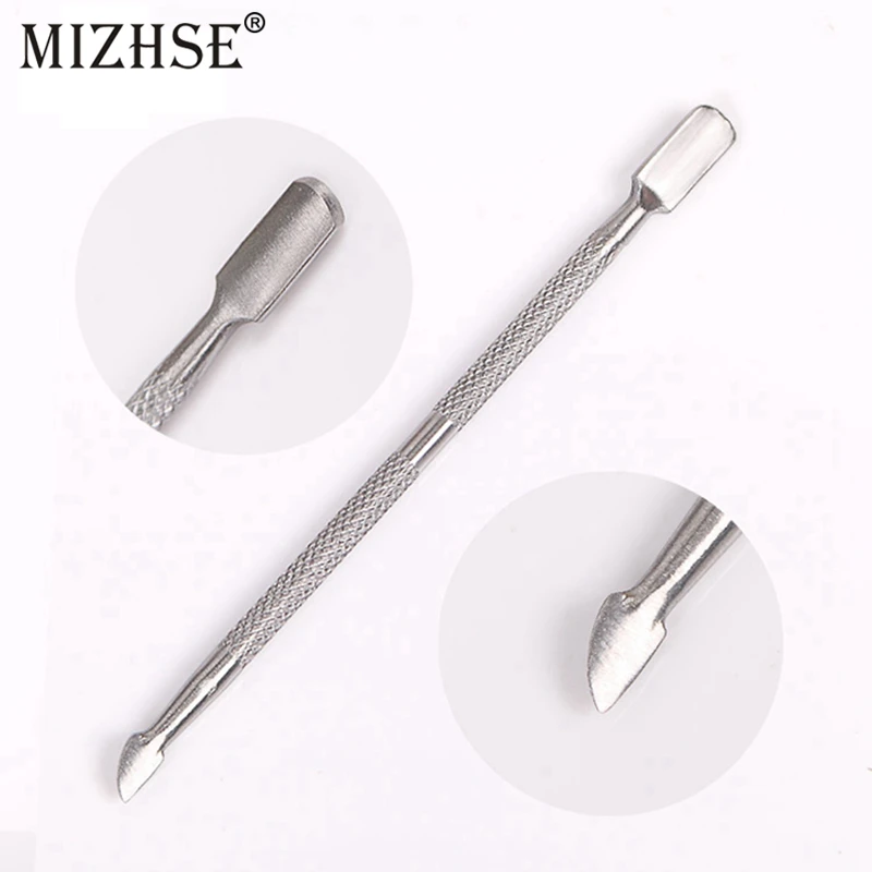 MIZHSE 1 шт. инструменты для дизайна ногтей из нержавеющей стали ложка толкатель