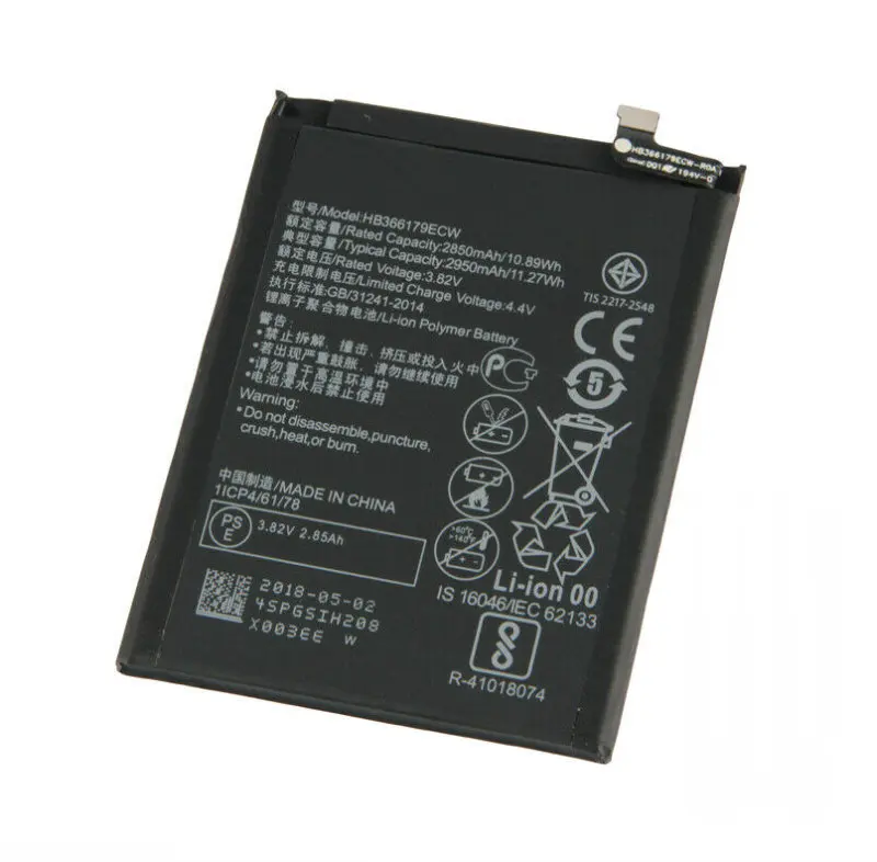 5 шт./лот 2950 мА/ч, HB366179ECW Батарея для HUAWEI Nova 2 Nova2 CAZ-AL10 PIC-AL00 CAZ-TL00 PIC-TL00 PIC-L29 PIC-LX9 PIC-L09 - Цвет: 10PCS