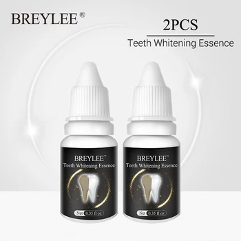 

BREYLEE Teeth Whitening Essence Oral Hygiene Cleaning Serum White Gel Teeth Care Tooth Bleaching Dental Tools Perfect Smile 2PCS