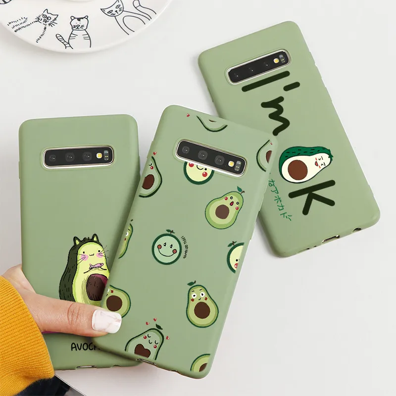 Милый чехол авокадо для Samsung Galaxy J3 J5 J7 Prime A5 2016 2017 J8 A7 A8 A9 A6 J4 J6 Plus S6 2018 Note 10 8 9 TPU