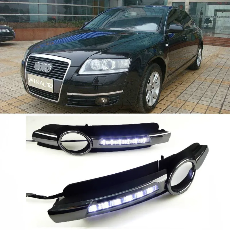 Для Audi A6 C6 2005 2006 2007 2008 без ошибок дневной ходовой светильник светодиодный DRL