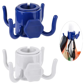 

Adjustable Size Outdoor Patio Umbrella Hanging Hook 4 Fork Clasp Hooks Hanger for Camping Trip Sundries Organization Rack