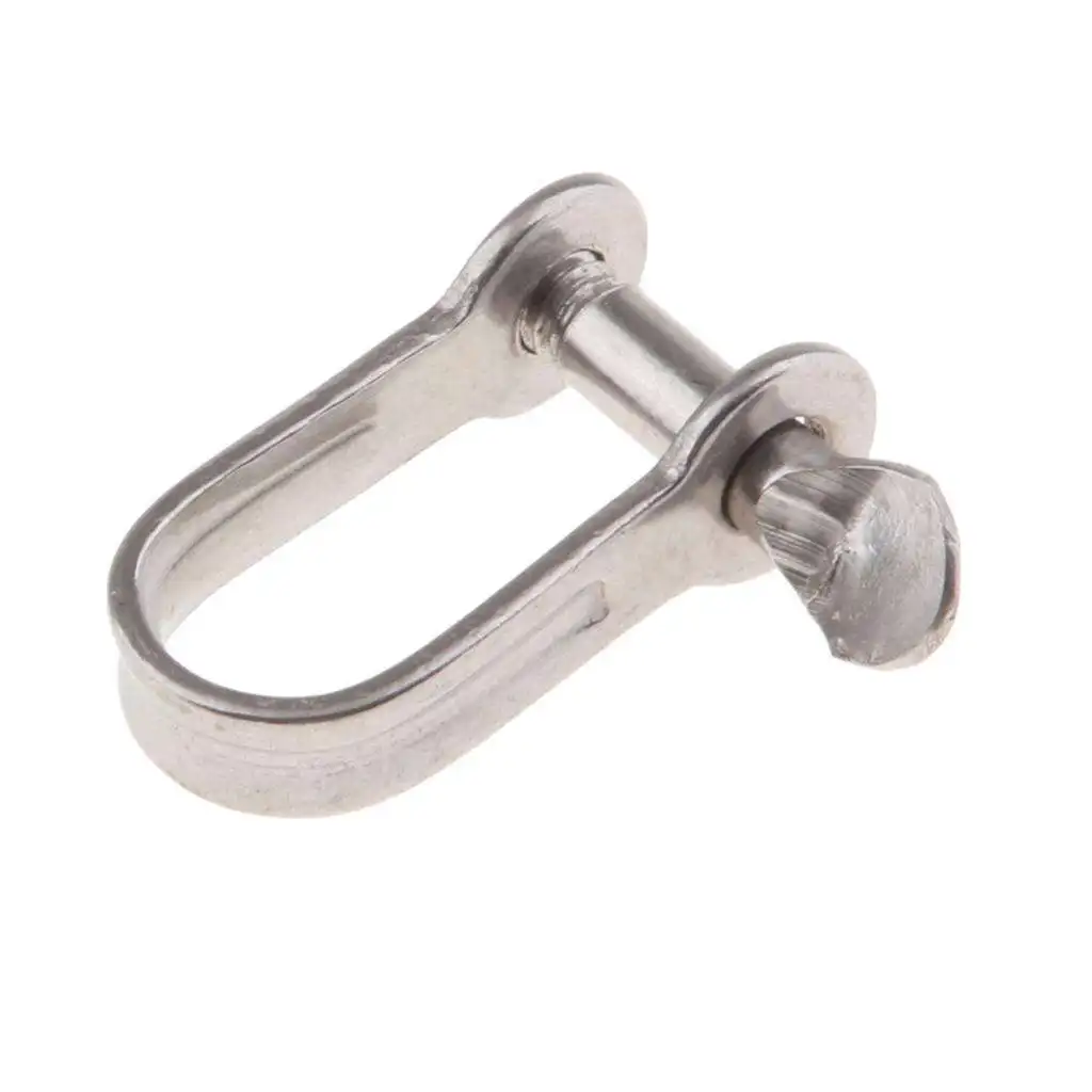 304 Stainless Steel Straight Long D Shackle For Boat Marine Sailing