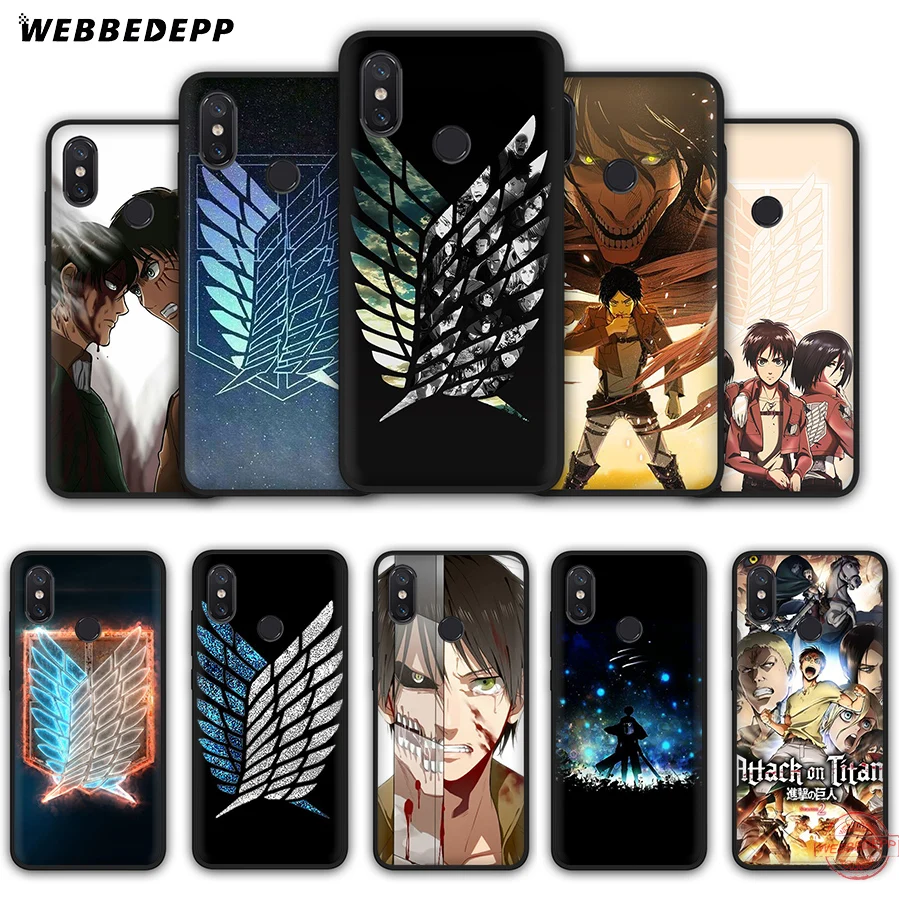 Мягкий чехол WEBBEDEPP Attack On Titan для Xiaomi Mi A3 9 9T 10 Lite CC9E Max 3 Redmi 7A K20 Pro K30 X2 | Мобильные