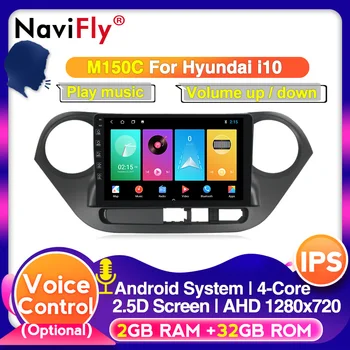 

NaviFly android 10.0 DSP IPS Car Radio Multimedia For Hyundai I10 2014 2015 2016 2017 Video Navigation GPS Player