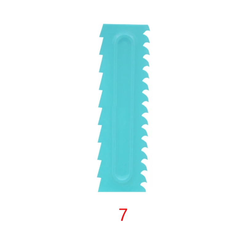 Cake Scraper Cream Smoother Pastry Icing Combs Baking Accessories 1Pcs Fondant Spatulas Food Grade Plastic Cake Decorating Comb