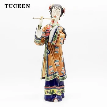 

Home Decor Ceramic Decorative Statues Manual Figurine Pottery Figure House Decoration People Collectible Ceramic & Enamel
