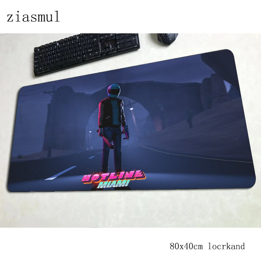 hotline miami mouse pad 80x40cm gaming mousepad anime Fashion office notbook desk mat HD pattern padmouse games pc gamer mats | Компьютеры