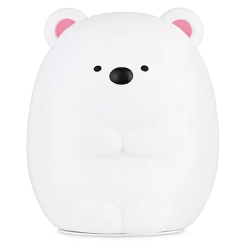 

Touch Sensor Led Colorful Bear Night Light Rechargeable Tap Control For Bedroom Living Room