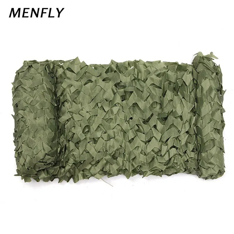 

MENFLY 1.5M Wide Army Green Simple SUN-SHELTER Outdoor Prevent Shooting Concealed Cover Netting Yard Decoration Shading Net