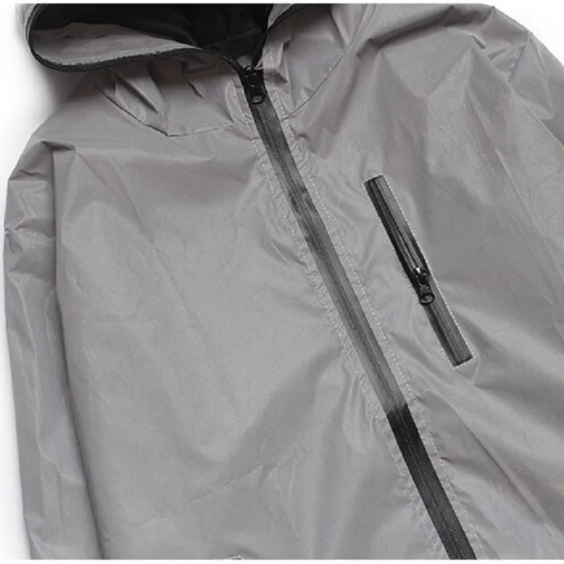 Hot Men's Full Reflective Jacket Light Hoodies Women Jackets Hip Hop Waterproof Windbreaker Hooded Streetwear Coats Man Oversize