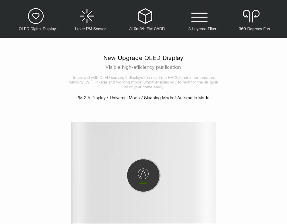 Xiaomi Mijia очиститель воздуха 2S стерилизатор дополнение к формальдегиду чистый Интеллектуальный бытовой Hepa фильтр Smart APP wifi управление