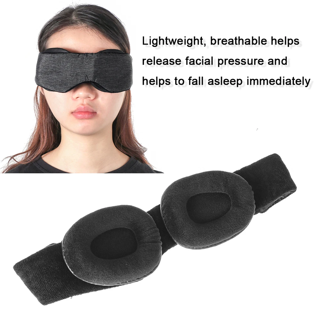 Adjustable 3D Breathable Sleeping Mask Eyes Bandage Cover Modular Blanket Modular Blindfold Bandana Eyepatch Night Mask