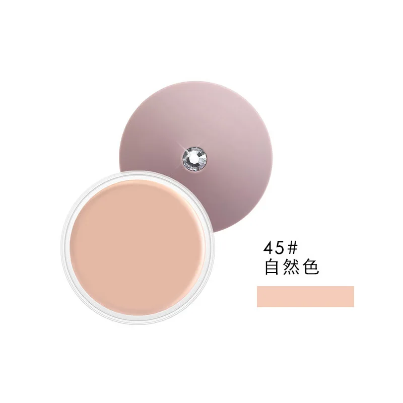 45 natural color Профессиональный Крем-консилер, 2 цвета, водостойкий, полное покрытие, тату, поры, контроль за маслом, основа, крем, консилер для лица - Цвет: 45 natural color
