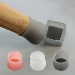 4 Pcs/Set Silicone Table Chair Leg Cap Pad Furniture Non-slip Table Feet Cover Protection Bottom Cover Pads Wood Floor Protector