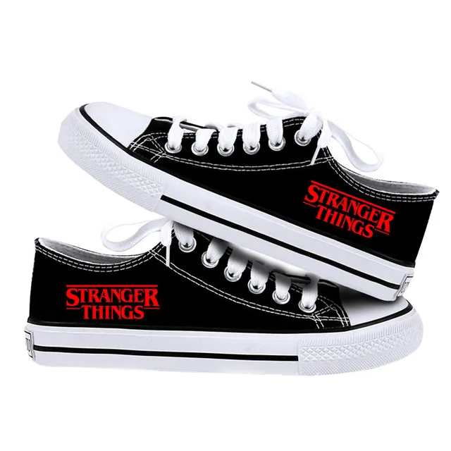 Stranger Things Shoes Dustin Nancy Wheeler Eleven Mens Casual Women Canvas Shoes Trainers Lace Up Ladies Shoes Footwear