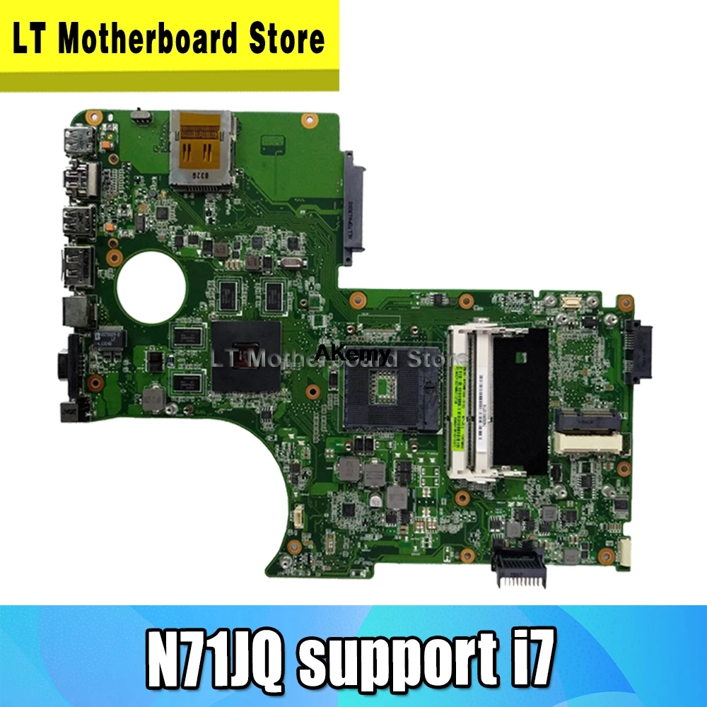 

N71JQ Motherboard support i7 For ASUS N71J N71JQ N71Ja Laptop motherboard n71JQ Mainboard test 100% OK
