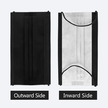 

black face Mask dust protection Masks Disposable Face Masks Elastic Ear Loop Disposable Dust Filter Safety Mask Anti-Dust