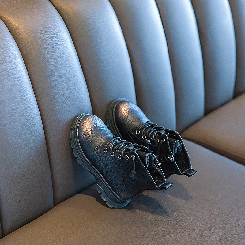 Ботинки для девочек новинка 2019 корейские модные ботинки мальчиков зимняя