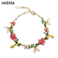 MISHA, новинка, браслеты, ювелирное изделие для женщин, девушек, цепочка, гранатовый дизайн, романтические браслеты для женщин, подарки 1085