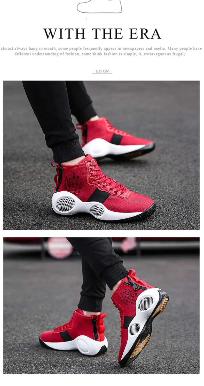 Новинка размера плюс 46 мужские высокие амортизирующие кроссовки для баскетбола Обувь На Шнуровке противоударные кроссовки зимняя спортивная уличная спортивная обувь