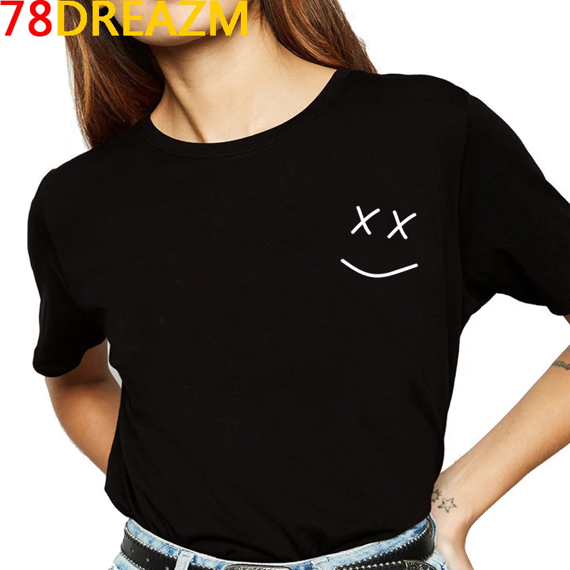 Camiseta de Louis Tomlinson One Direction para mujer, Camisetas estampadas de dibujos animados Kawaii Miss You Smiley Face, camisetas de Hip Hop Unisex