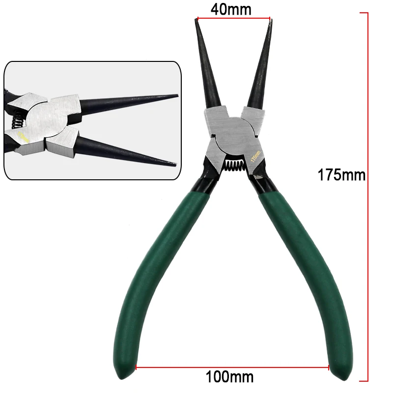 7 Inch Internal External Curved Straight Tip Circlip Snap Ring Plier Bike DBIRD