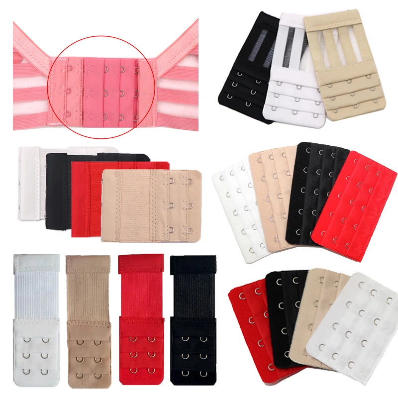 

Useful Ladies 1/2/3/4/5 Hooks Bra Extender Nylon Clasp Extension Elastic On Strap Soft Bra Band Extenders Intimates Accessories