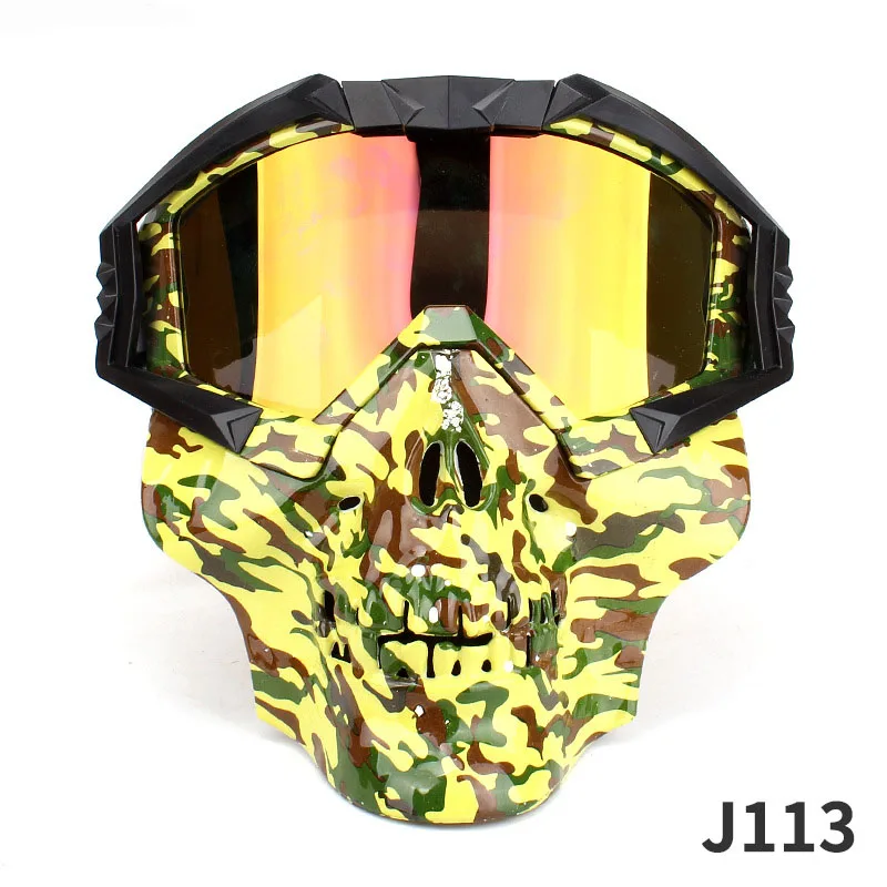 Съемная мотоциклетная тактическая маска для глаз мото Ветер Пыль Защита от гоночного велоспорта шлем защитная маска для глаз анти-УФ
