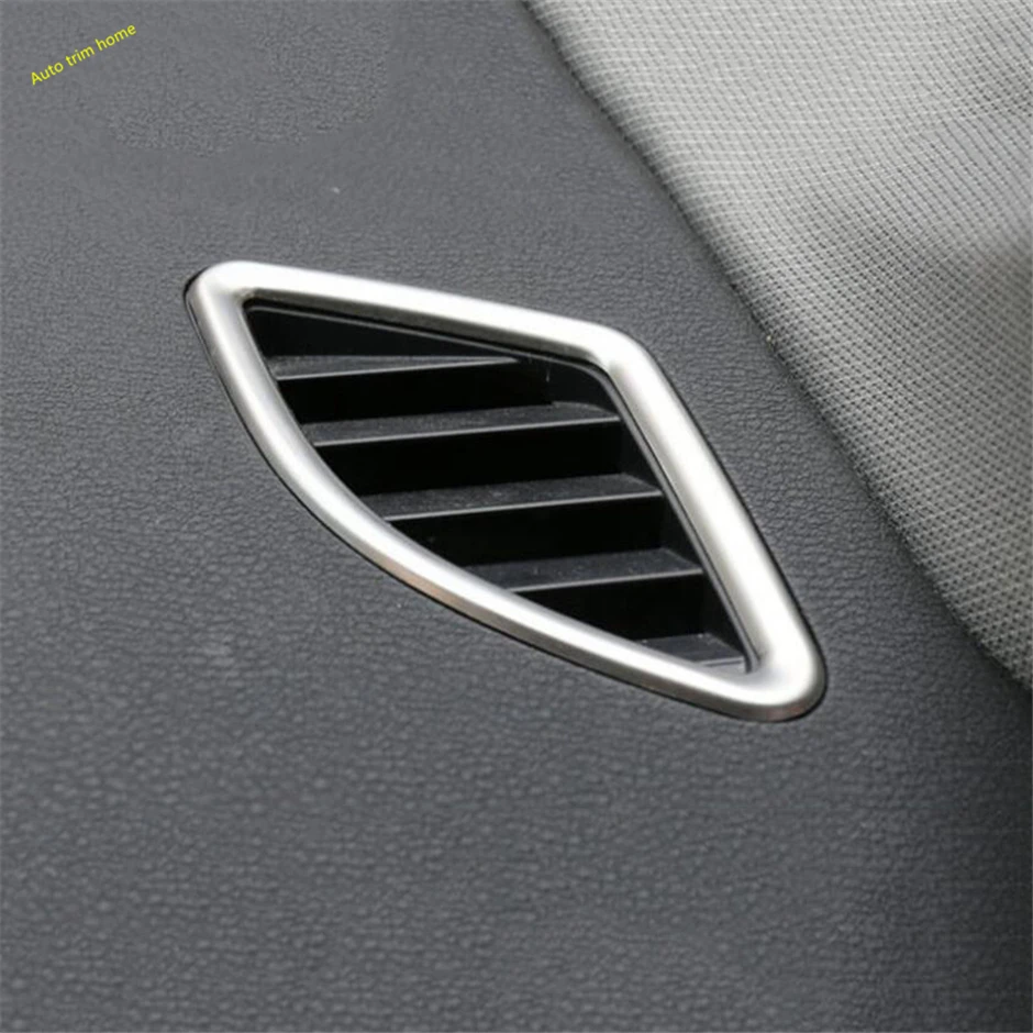 Accessories AC Air Vent Outlet Lift Button Head Lights Switch Cover Trim For BMW X1 F48 2016 - 2021 / X2 F39 2018 - 2021 Silver